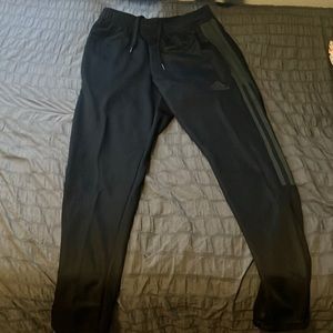 Black adidas joggers areoready